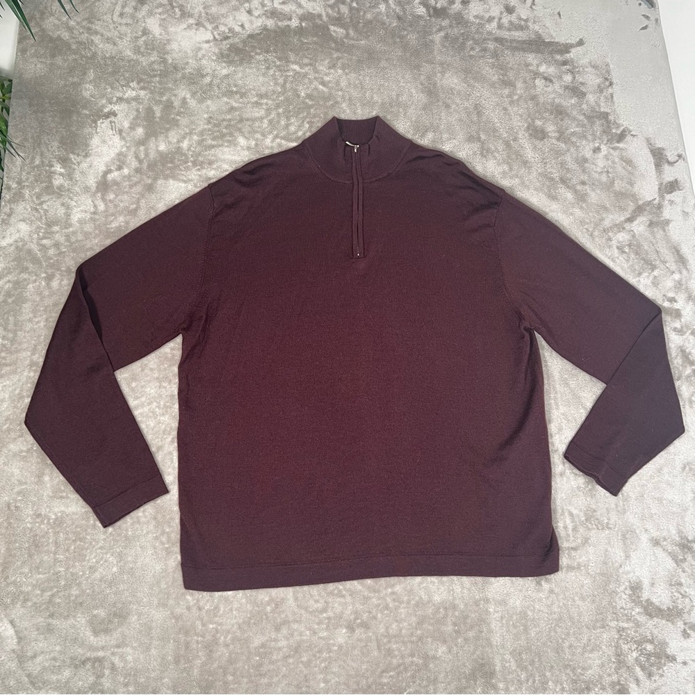 TOSCANO Burgundy Sweater Men’s Size XXL